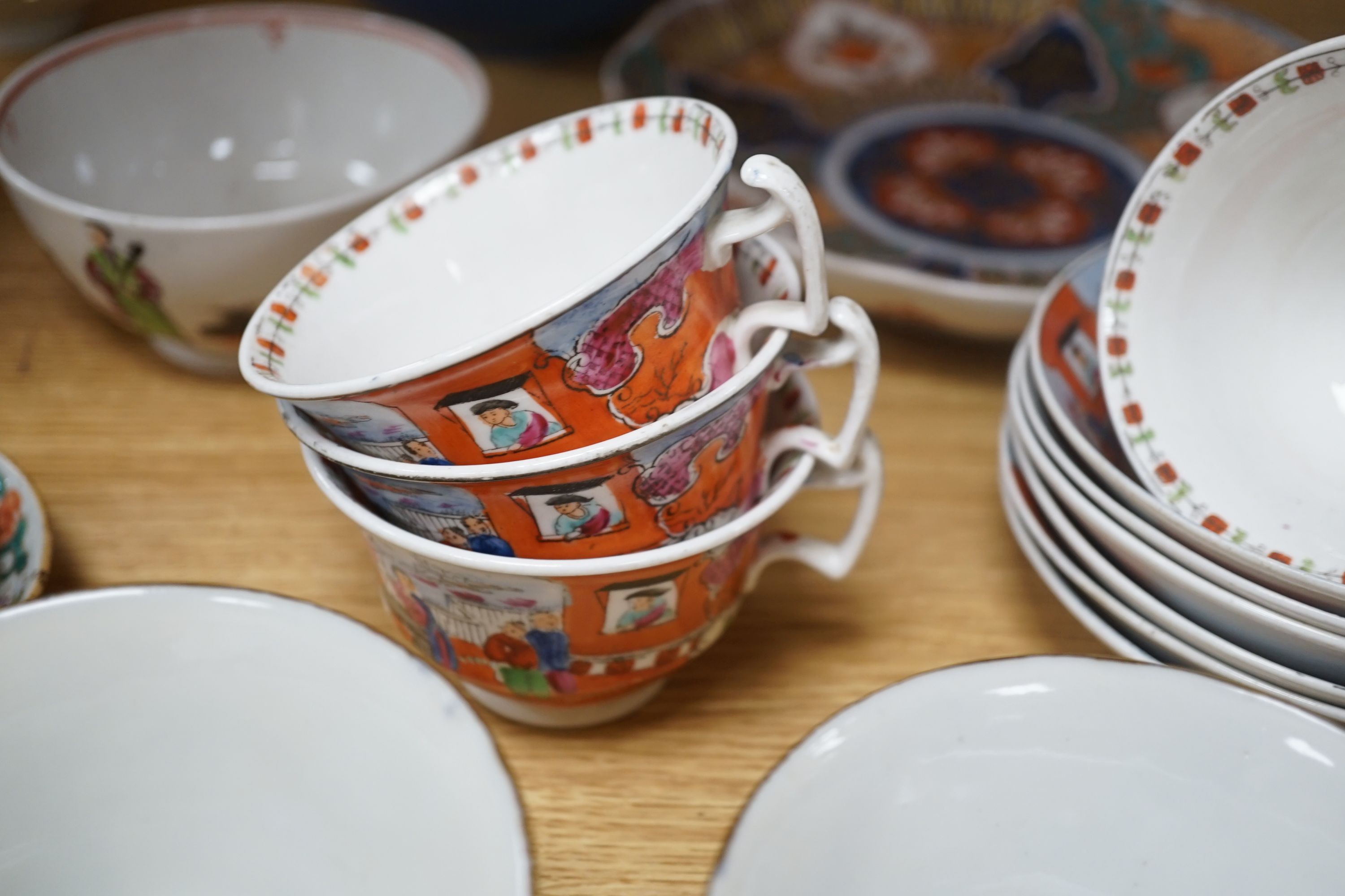 A mixed group pf Chinese, Japanese and English ceramics